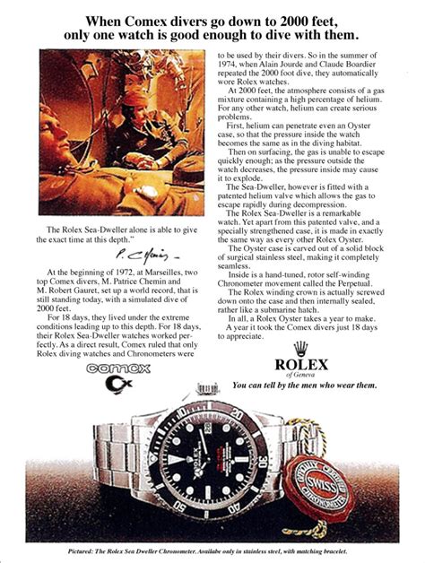 The history behind the partnership between Rolex and COMEX